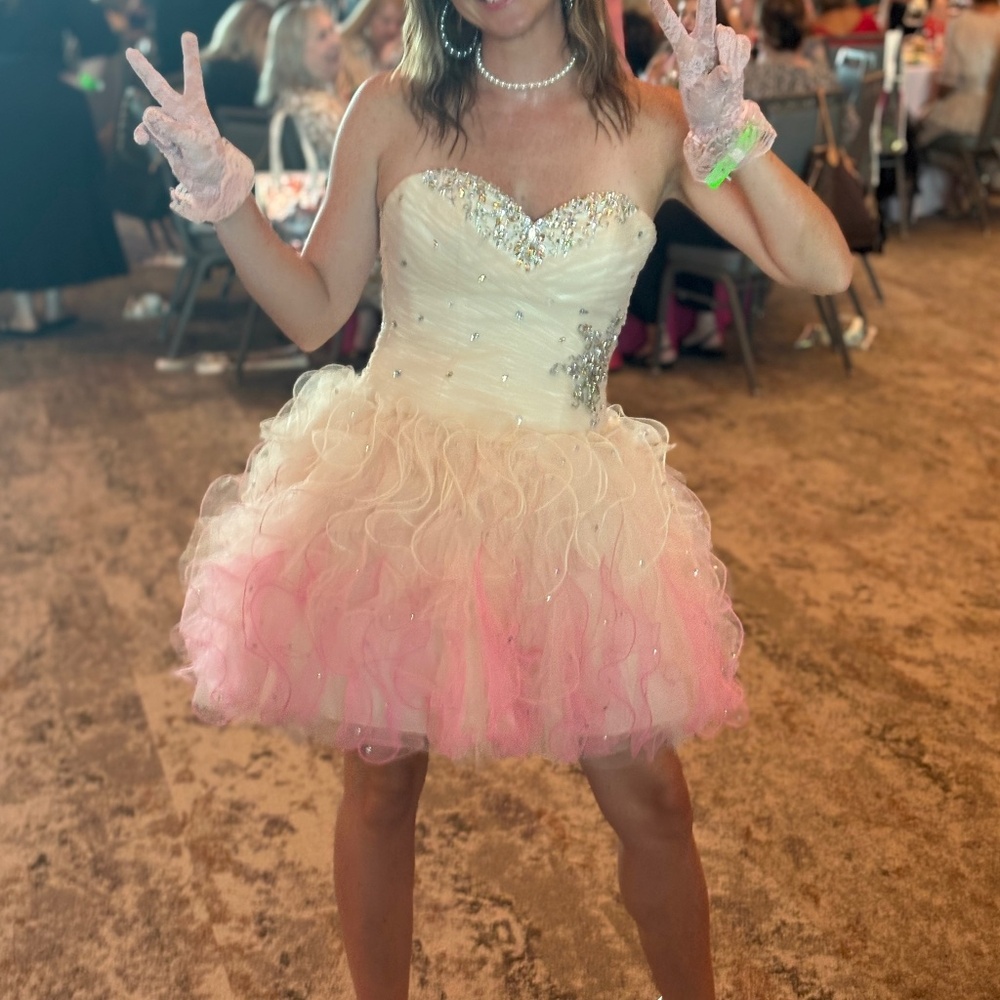 Y2K Pink ombre tutu dress size 4